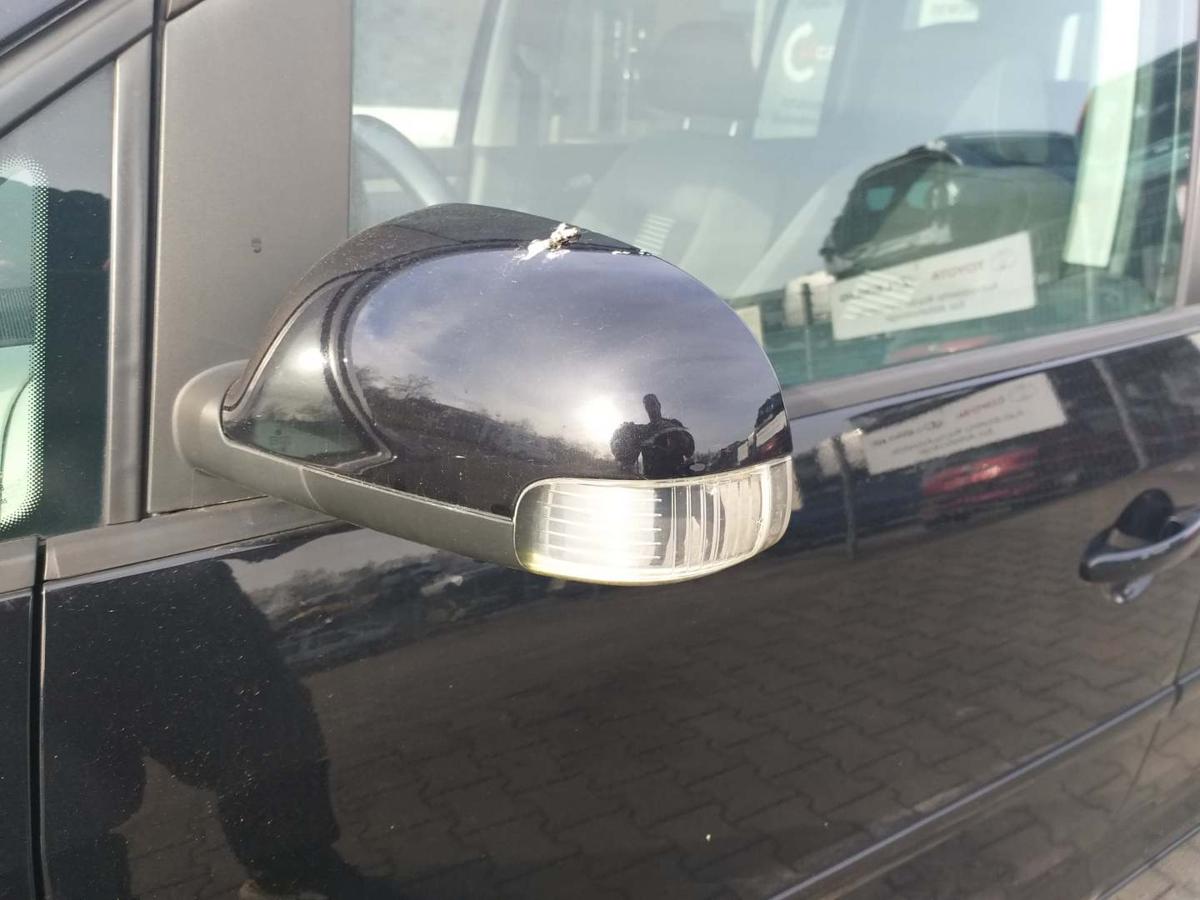 VW Touran 1T original Au&szlig;enspiegel links elektrisch anklappbar LC9X Deepblack Bj.2008